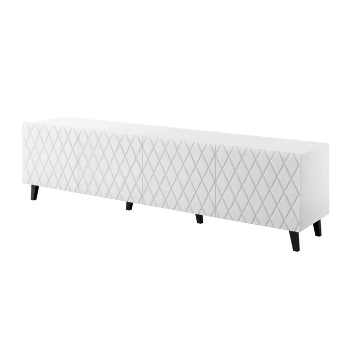 RTV шкаф ASTI 200x42x52 бял мат