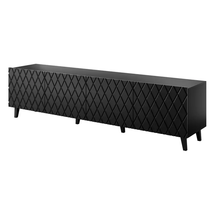 RTV шкаф ASTI 200x42x52 черен мат