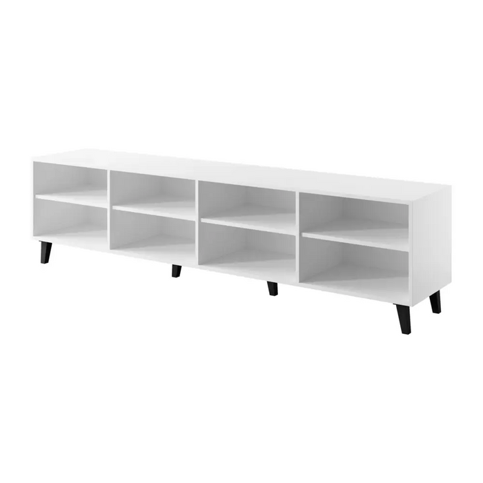 RTV шкаф BARI 200x42x52 бял мат