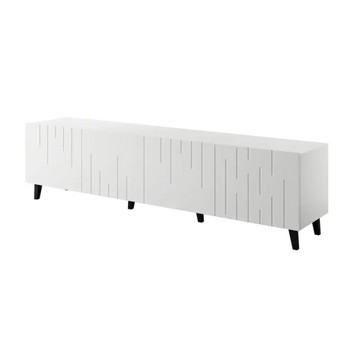 RTV шкаф BARI 200x42x52 бял мат