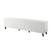 RTV шкаф BARI 200x42x52 бял мат