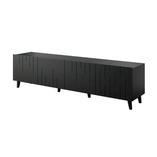 RTV шкаф BARI 200x42x52 черен мат
