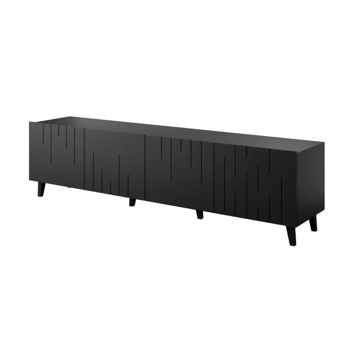 RTV шкаф BARI 200x42x52 черен мат