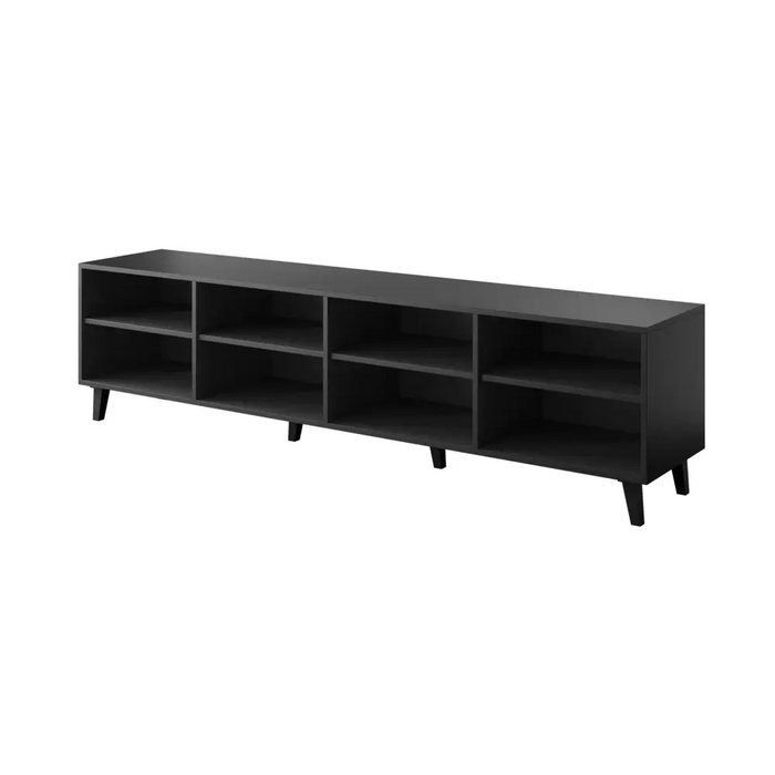 RTV шкаф BARI 200x42x52 черен мат