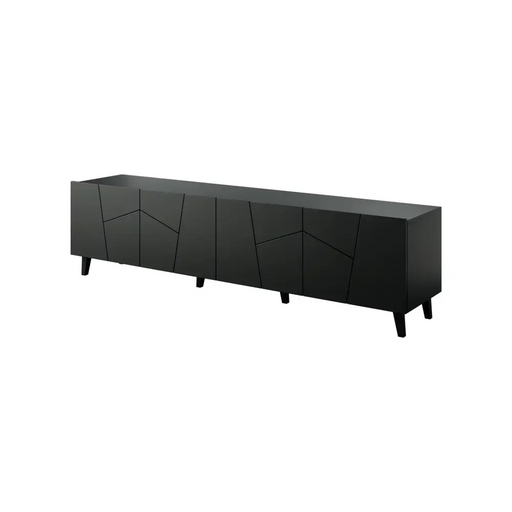 RTV шкаф ETNA 200x42x52 черен мат