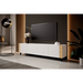 RTV шкаф FARO 200x42x52 бял мат + дъб крафт