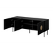 RTV шкаф PALAZZO 150x42x60 черен + дъб крафт