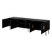 RTV шкаф PALAZZO 200x42x60 черен + дъб крафт