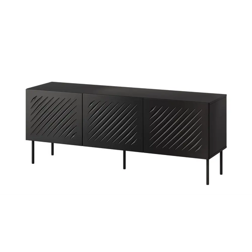 RTV шкаф SIENA 150.5x40x60 черен мат