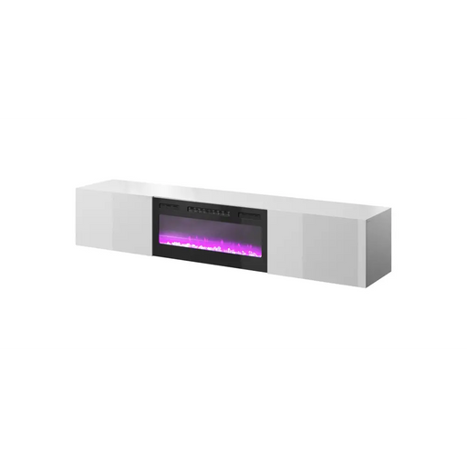 RTV шкаф SLIDE 200K с електрическа камина 200x40x37 см