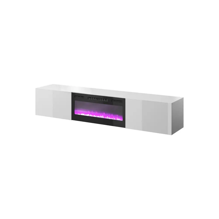 RTV шкаф SLIDE 200K с електрическа камина 200x40x37 см