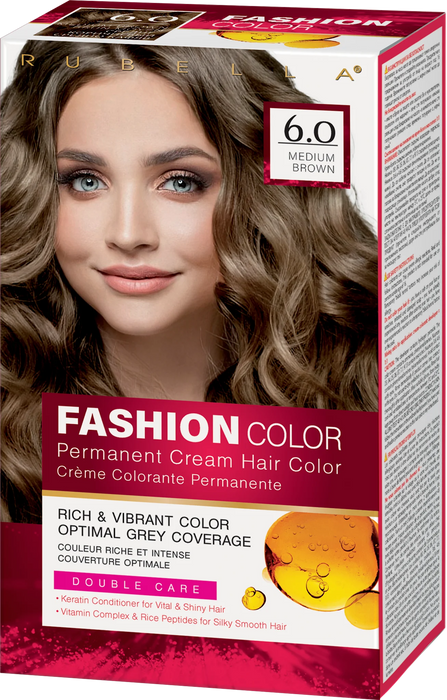 Боя за косa Fashion Color - Nr. 6.0 Medium Brown, 1 бр
