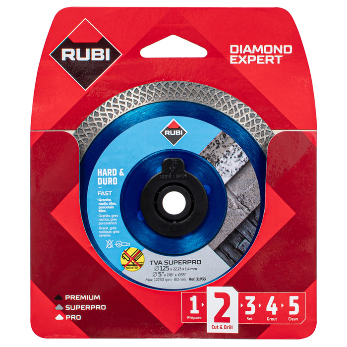 ДИАМАНТЕН ДИСК ЗА РЯЗАНЕ НА НЕМЕТАЛ RUBI 125x1.4x22.23
