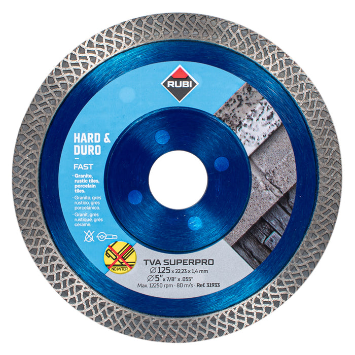 ДИАМАНТЕН ДИСК ЗА РЯЗАНЕ НА НЕМЕТАЛ RUBI 125x1.4x22.23