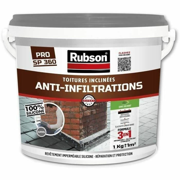 Грундова Боя Rubson Сив матов 1 L