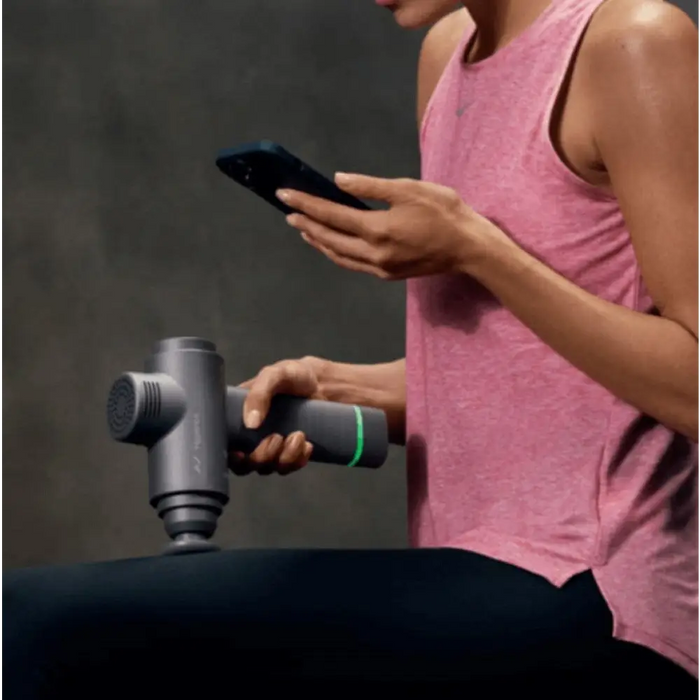 Ръчен масажор Hyperice Hypervolt 2 с приложение сив