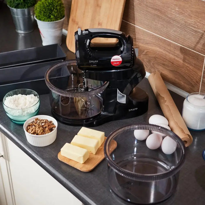 Ръчен миксер SMAPP с 2 купи Черен