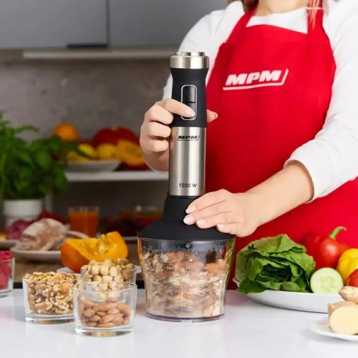 Ръчен пасатор MPM MBL-42M - комплект 1500 W Черен