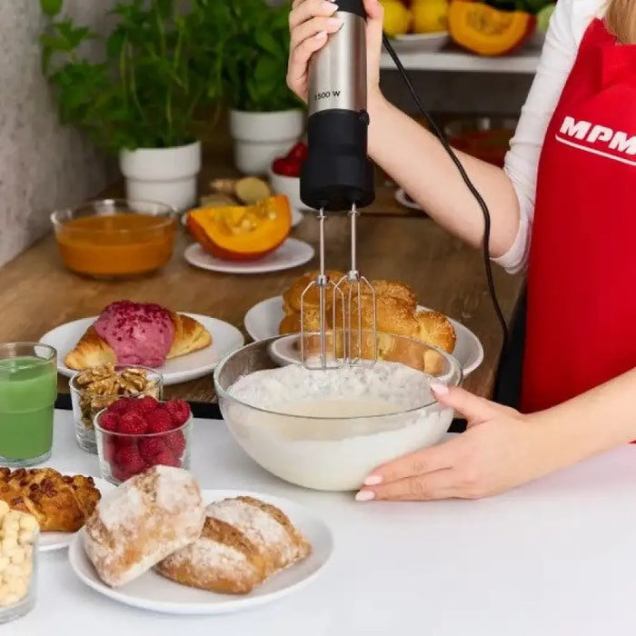 Ръчен пасатор MPM MBL-42M - комплект 1500 W Черен