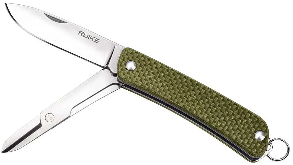 Сгъваем джобен нож Ruike S22-G - 2 функции, зелен