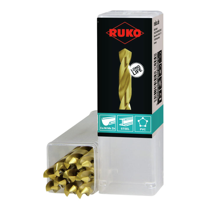 Свредло за метал RUKO 250050T 86 mm DIN 338 5 mm Спирала 10 броя