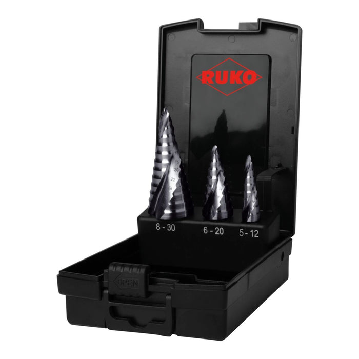 Бормашина RUKO FLOWSTEP® Бързорежеща стомана (HSS) опаковка 3 Части