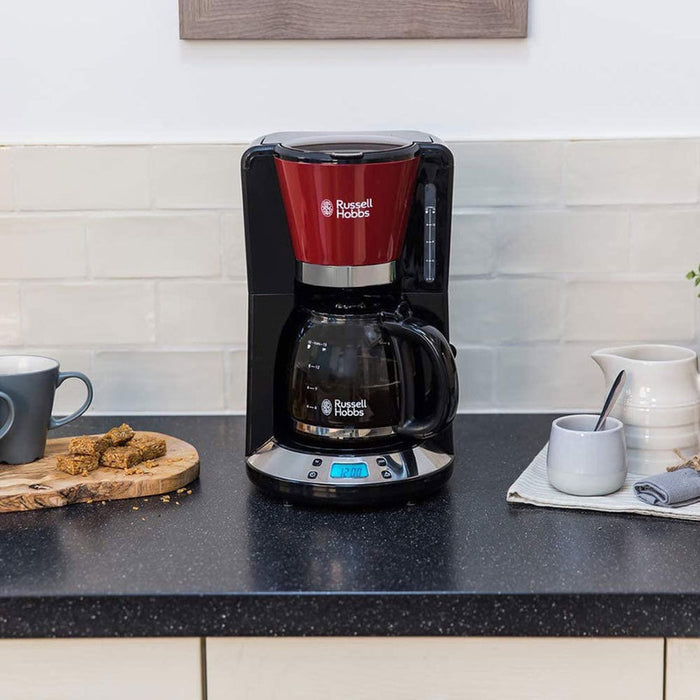 КАФЕМАШИНА RUSSELL HOBBS 24031-56 ЧЕРЕН/ЧЕРВЕН, ТАЙМЕР, 1100.00 W