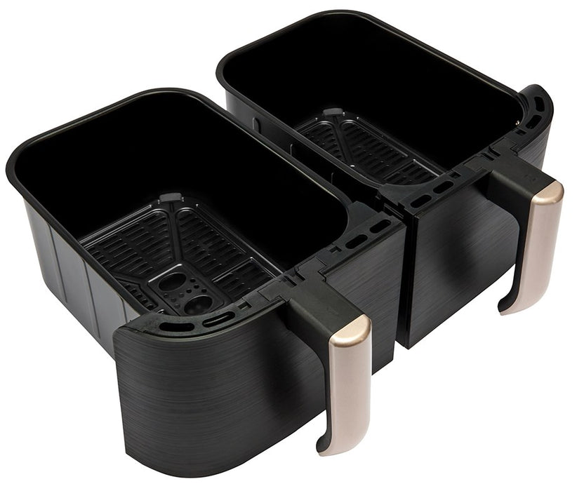 Фритюрник Russell Hobbs с горещ въздух, двоен, 9 л, свободностоящ, 2800 W, черен