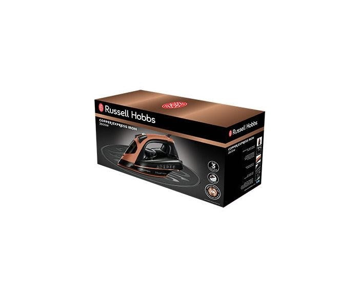 Ютия Russell Hobbs Copper Express Dry & Steam 2600 W Черен, Меден