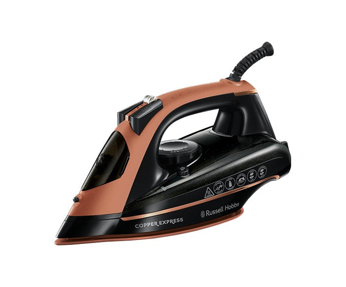 Ютия Russell Hobbs Copper Express Dry & Steam 2600 W Черен, Меден