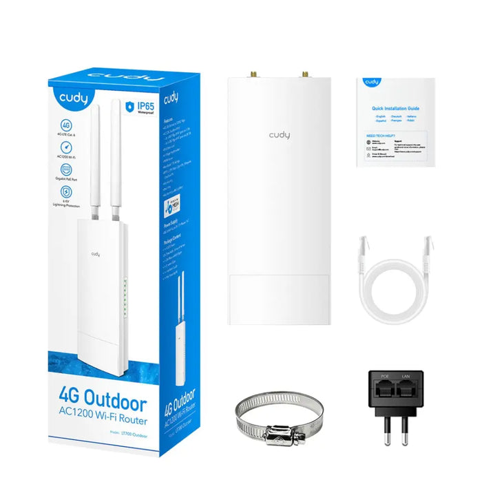 Рутер Cudy LT700 Outdoor_EU Бял RJ45 RJ45 x 1 Wi-Fi 5 GHz