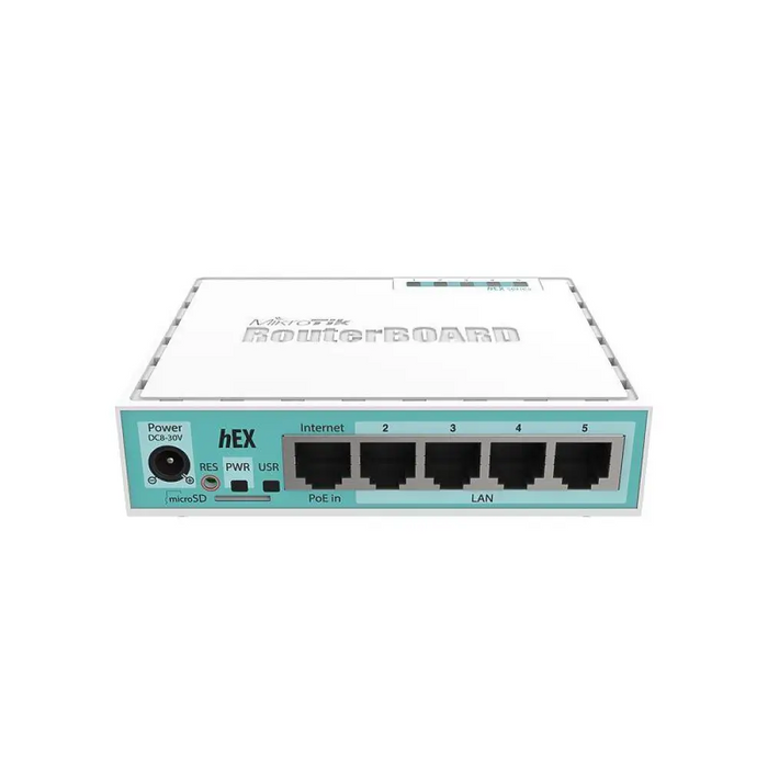 Рутер MiKrotik RB750GR3 HEX 5 x 10/100/1000 Mbps PoE Бял