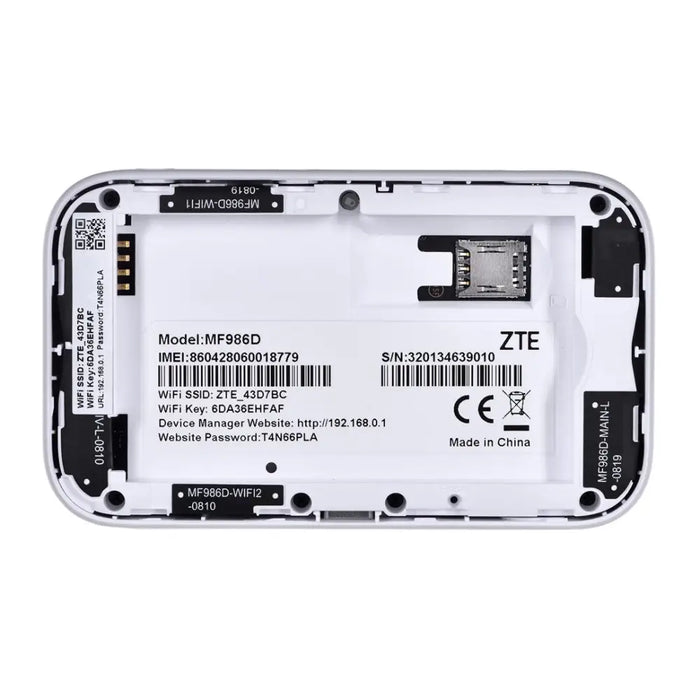 Рутер ZTE MF986D 4G UFI LTE CAT12/13 1x USB Type C 1x SIM