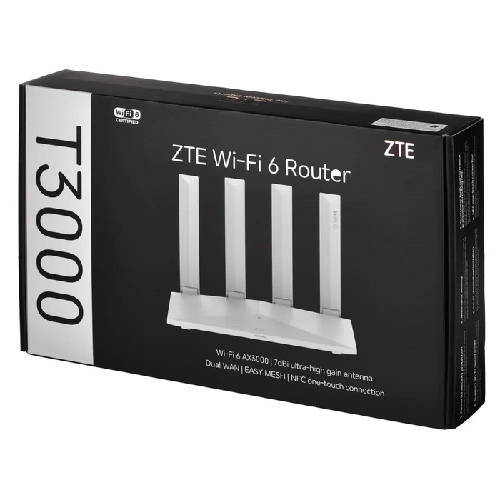 Рутер ZTE T3000 Wi-Fi 6 рутер Wi-Fi IDU
