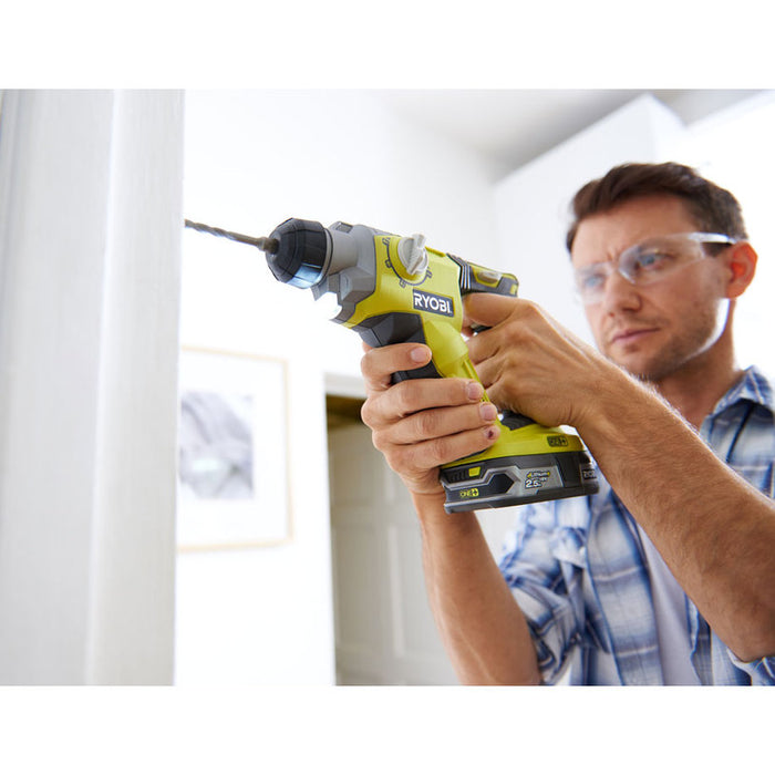 АКУМУЛАТОРЕН ПЕРФОРАТОР RYOBI R18SDS-0 18 V, 1.30 J, SDS PLUS, БЕЗ БАТЕРИЯ И ЗАРЯДНО