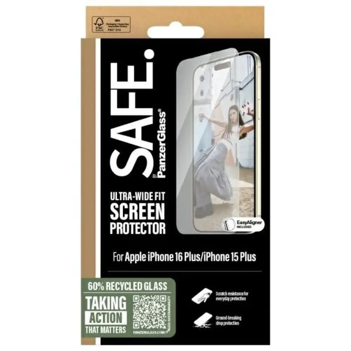 SAFE от PanzerGlass iPhone 16 Plus 6.7’’ протектор за екран
