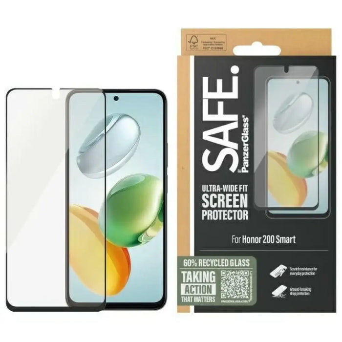 SAFE от PanzerGlass Ultra-Wide Fit закалено стъкло за Honor