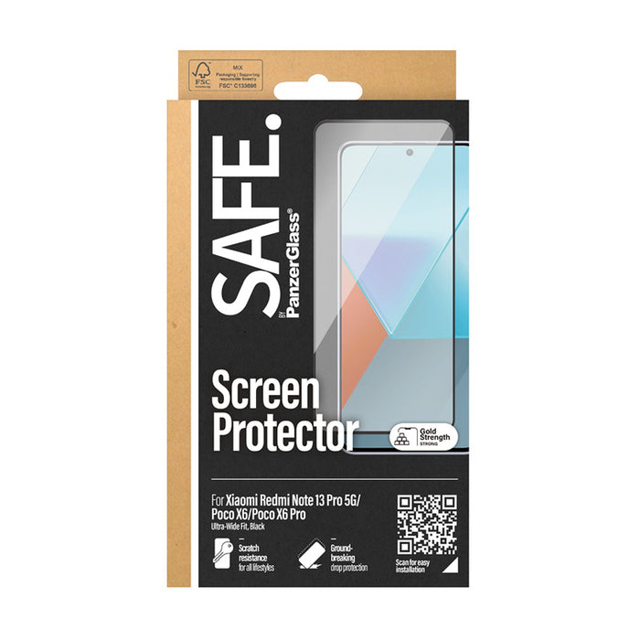 СТЪКЛО SAFE XIAOMI NOTE 13 PRO 4G/5G BK