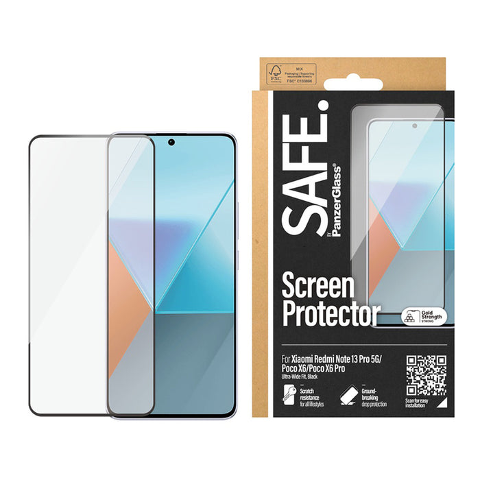 СТЪКЛО SAFE XIAOMI NOTE 13 PRO 4G/5G BK