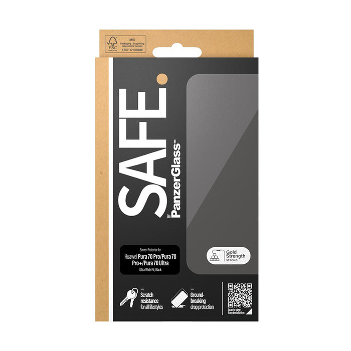 СТЪКЛО SAFE HUAWEI PURA 70 PRO/ULT BK
