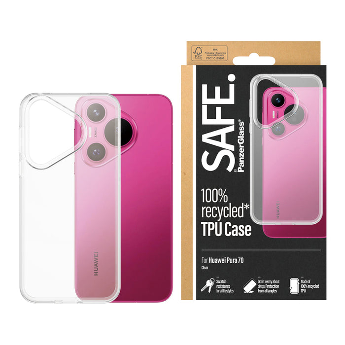 КАЛЪФ SAFE HUAWEI PURA 70 CLEAR CASE