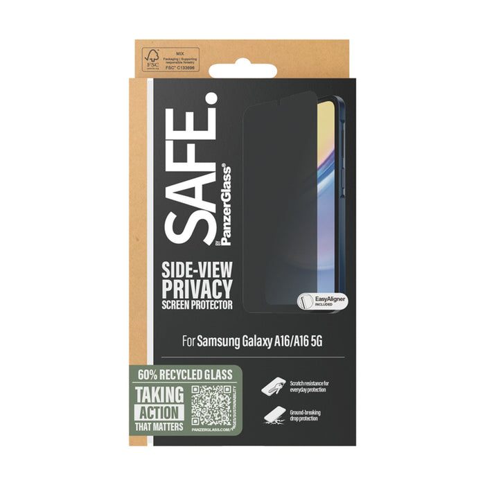 SAFE от PanzerGlass Ultra-Wide Fit Privacy Glass за Samsung Galaxy A16 / A16 5G
