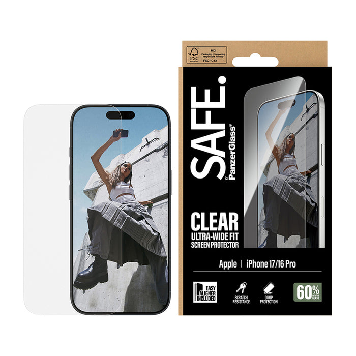 СТЪКЛО SAFE IPHONE 17 /16 PRO UWF