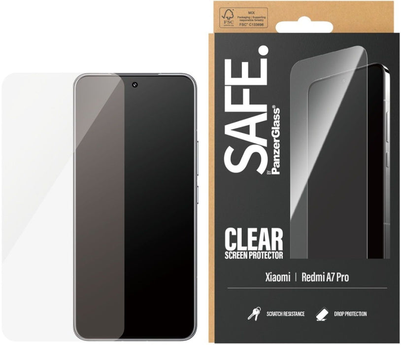 Стъклен протектор SAFE – Clear UWF, Xiaomi A7 Pro, прозрачен