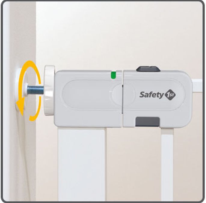 Универсална висока преграда за врата Safety 1st - Бяла