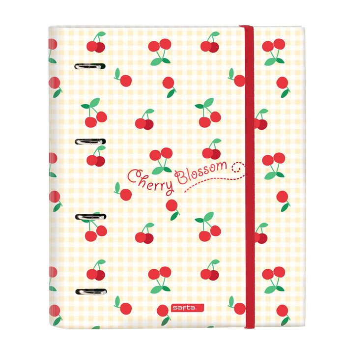Папка с пръстени Safta Cherry A4 Бежов (27 x 32 x 3.5 cm)
