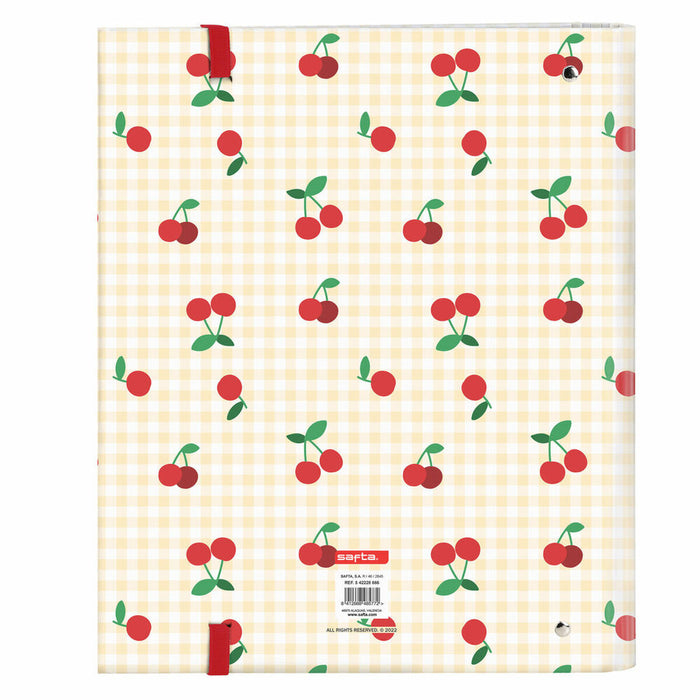Папка с пръстени Safta Cherry A4 Бежов (27 x 32 x 3.5 cm)