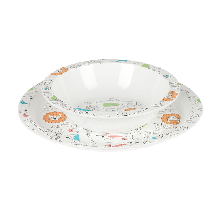 Детски комплект съдове Safta Zoo полиестер 26 x 26 x 9 cm