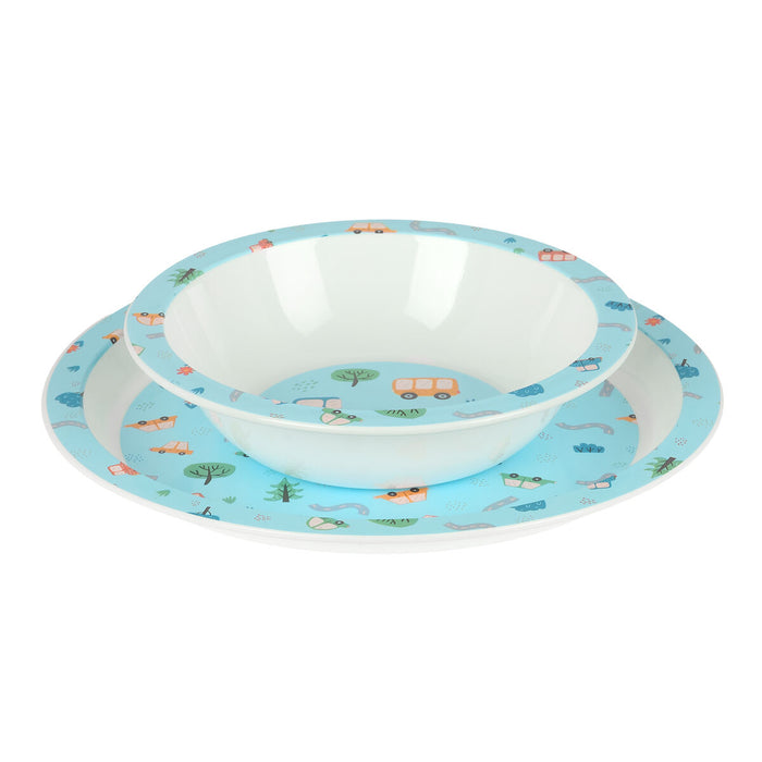 Детски комплект съдове Safta Coches полиестер 26 x 26 x 9 cm