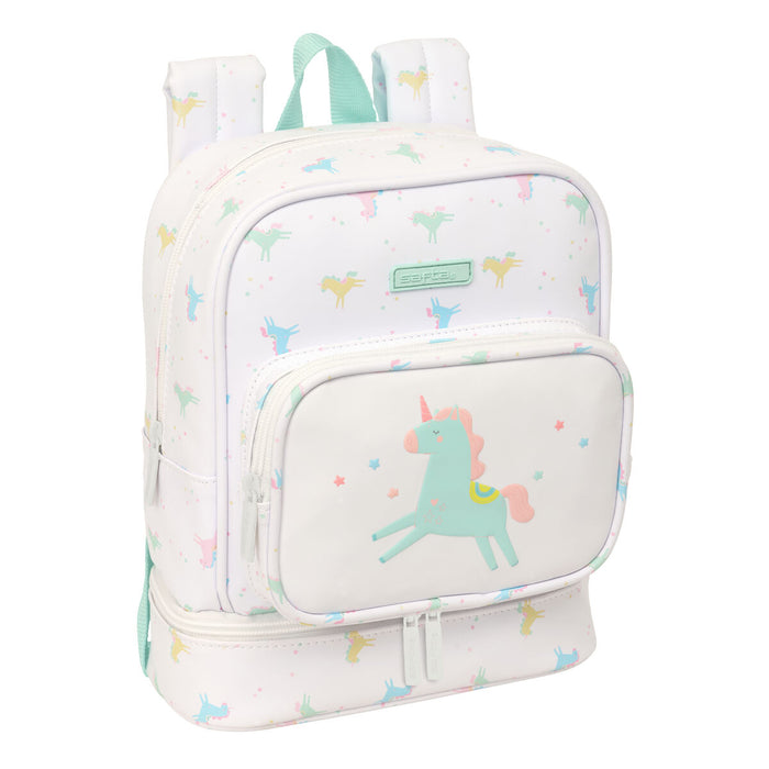 Училищна чанта Safta Unicornio Бежов 22 x 27 x 10 cm